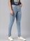 Women Solid Light Blue Denim Jeggings