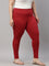 Cherry Cotton Stretch Ankle Length Leggings