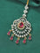 Designer Zirconia Ruby Radiance Maang Tikka