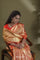 Gold-Red Tissue Kanjivaram Saree With Floral Jaal