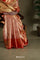 Gold-Red Tissue Kanjivaram Saree With Floral Jaal