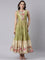 M Green Chanderi one piece long gown