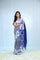 Deep Blue Ikkat Cotton Saree With Big Border