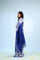 Deep Blue Ikkat Cotton Saree With Big Border