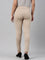 Women Solid Beige Stretch Ponte Pants