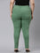 Women Solid Emerald Green Super Stretch Jeggings