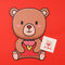 Secret Message Teddy Card