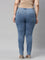 Women Solid Light Blue Denim Jeggings