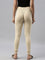 Dark Cream Cotton Stretch Churidar
