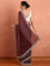 Maroon Swarovski & Cut Dana Hand Embroidered Saree