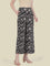 Black Woven Viscose Printed Palazzo