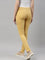 Women Solid Golden Yellow Super Stretch Jeggings