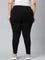 Black Cotton Stretch Yoga Legging