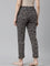 Black Cotton Knit Printed Lounge Pants