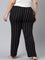 Women Black Printed Woven Viscose Lounge Pants