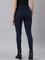 Women Solid Navy Mid Rise Ultra Warm Jeggings