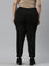 Women Solid Black Crepe Pants