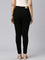 Women Solid Black Mid Rise Skinny Jeans