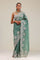 Eucalyptus Green Crafted Buttis Organza Saree