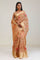 Fawn Gold Jaali Crafted Tissue Saree