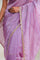 African Violet Crafted Tissue Saree