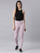 Women Solid Lavender Super Stretch Jeggings