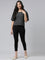 Girls Solid Black 3/4th Leggings