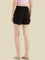 Black Woven Viscose Printed Lounge Shorts