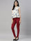 Women Solid Cherry Super Stretch Jeggings