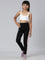 Girls Black Side Stripe Active Leggings