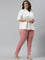 Women Solid Light Coral Super Stretch Jeggings