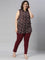 Women Solid Maroon Super Stretch Jeggings