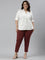 Women Solid Light Maroon Mid Rise Cropped Jeggings