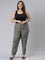 Women Olive Green Chinos Trousers