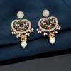 Zirconia Gold Polish Drop earrings
