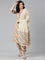 Neeru's Beige Regular Straight Printed Readymade Suits
