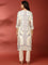 Cream Muslin Printed Two Piece Set