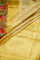 Gold Kanchi Tissue With Border Petite Point Embroidery Saree