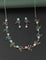 Designer Zirconia Garden Glow Multi-Stone Necklace Set
