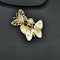 Zirconia Pearl Butterfly Saree Pin