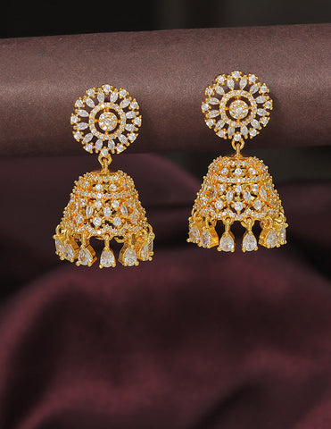 Designer Zirconia Royal Radiance Jhumka