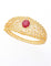 Designer Zirconia Gold Polish Ruby Bracelet