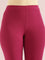 Dark Fuchsia Cotton Stretch Ankle Length Leggings