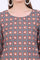 Brown Printed Straight Modal Kurta