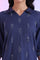 Blue Solid Straight Pure Cotton Kurti