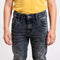 Boys Slim Fit Casual Denim With Crackel Effect