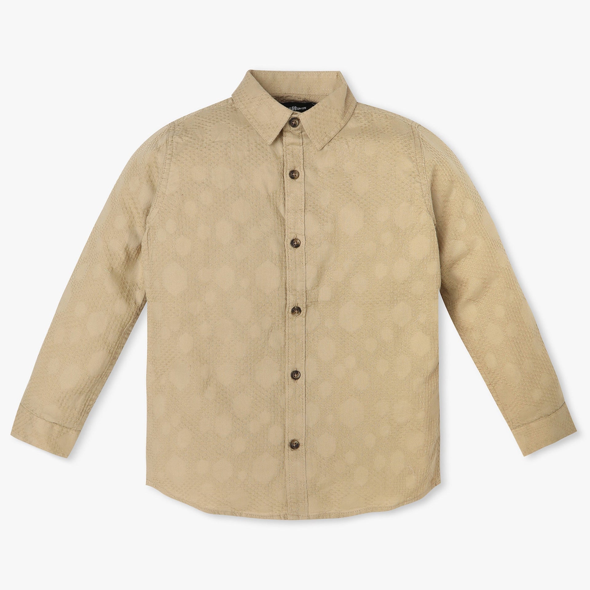 Boys Cut And Sew Half Sleeve Shirt