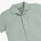 Boys Solid Lapel Collar Cuban Shirt
