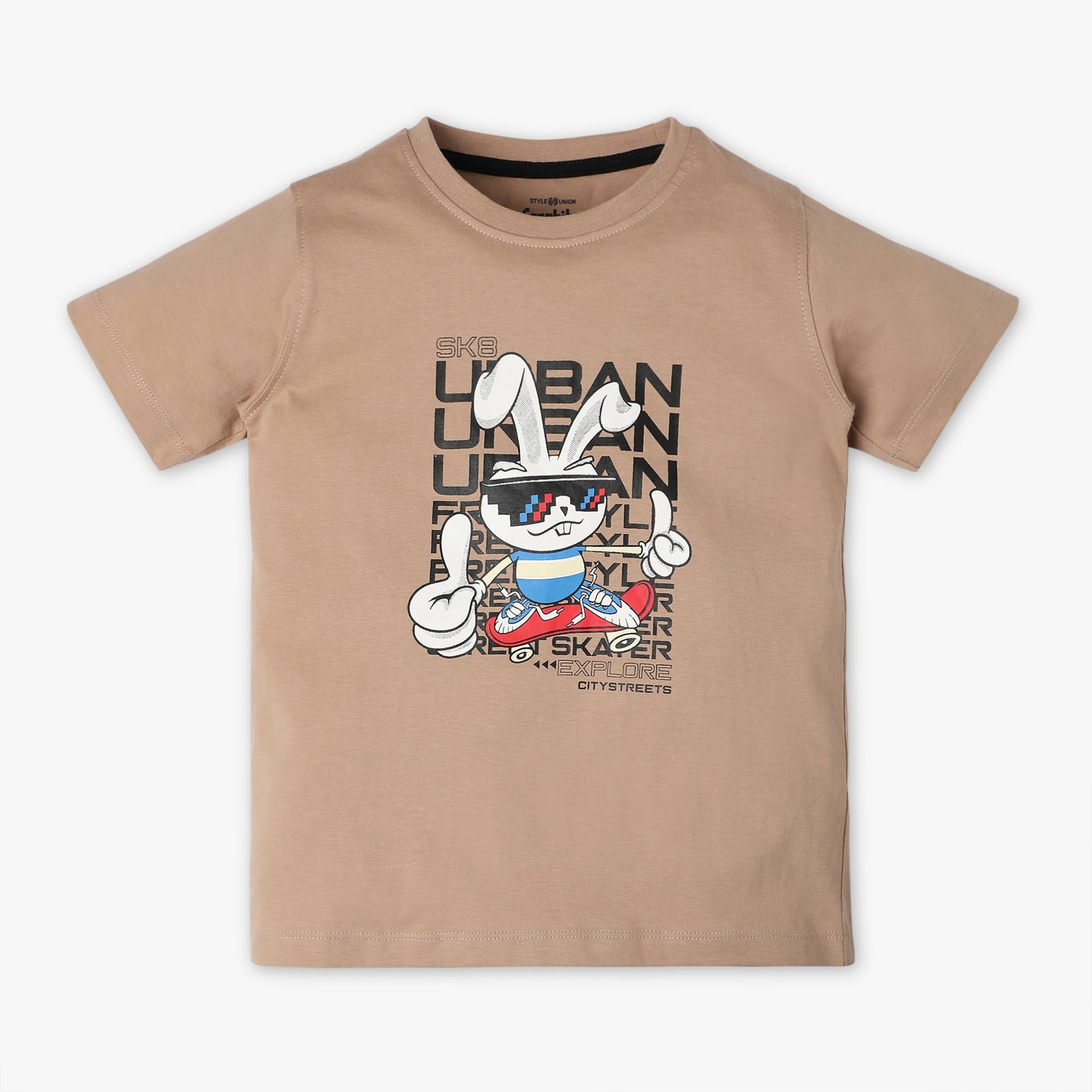 Boys Graphic Crew Neck T-Shirt