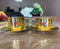 Brass Tea Cup Saucer Set with khalai, Brass Tea Cup Set with Khalai Inside The Cup (Pack of 2 Pcs)